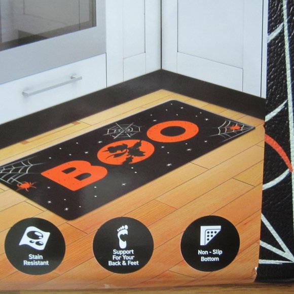 Disney Minnie BOO Halloween Witch Anti Fatigue Kitchen Floor Mat - Picture 4 of 5